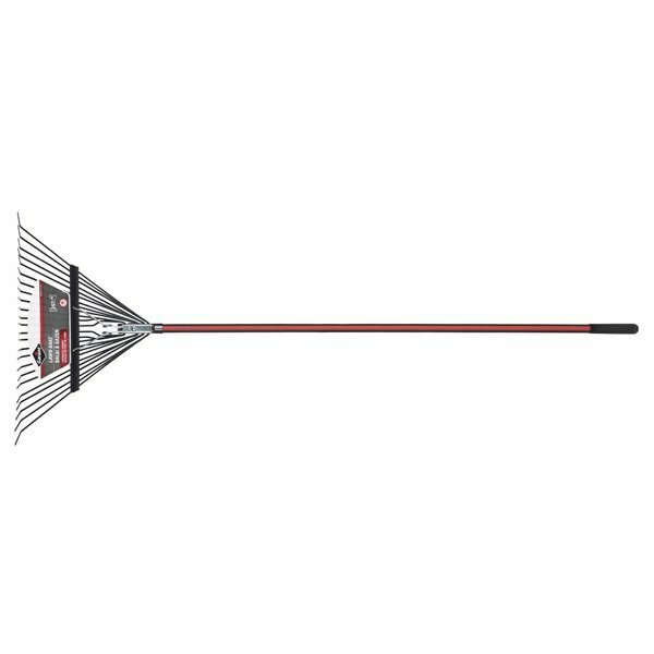 Garant 99959 Spring Back Lawn Rake, Steel Tine, 24-Tine, Fiberglass Handle, 53 in L Handle EXFLR24